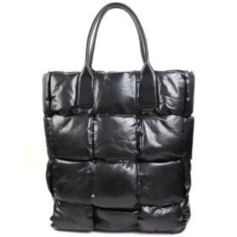 Bottega Veneta Intrecciato Squash Tote Black Handbag Maxi Cassette - Picture 3 of 12